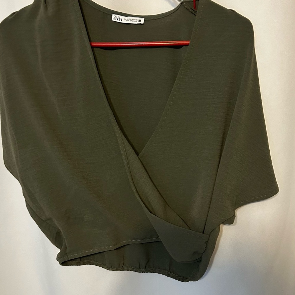 Zara flowy wrap top